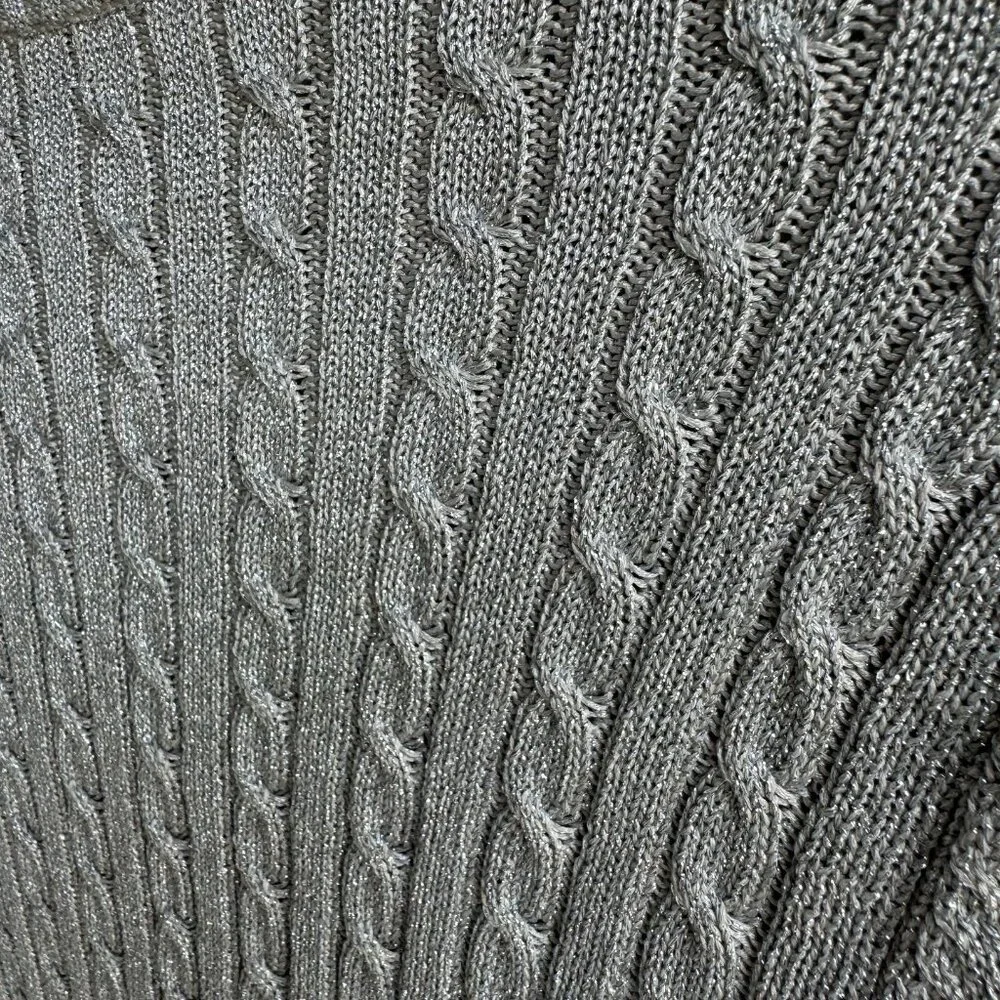 Ralph Lauren Gray V-Neck Sweater - Picture 5 of 6